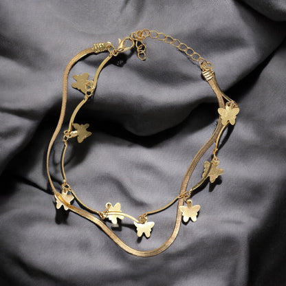 Butterfly Charm Anklet